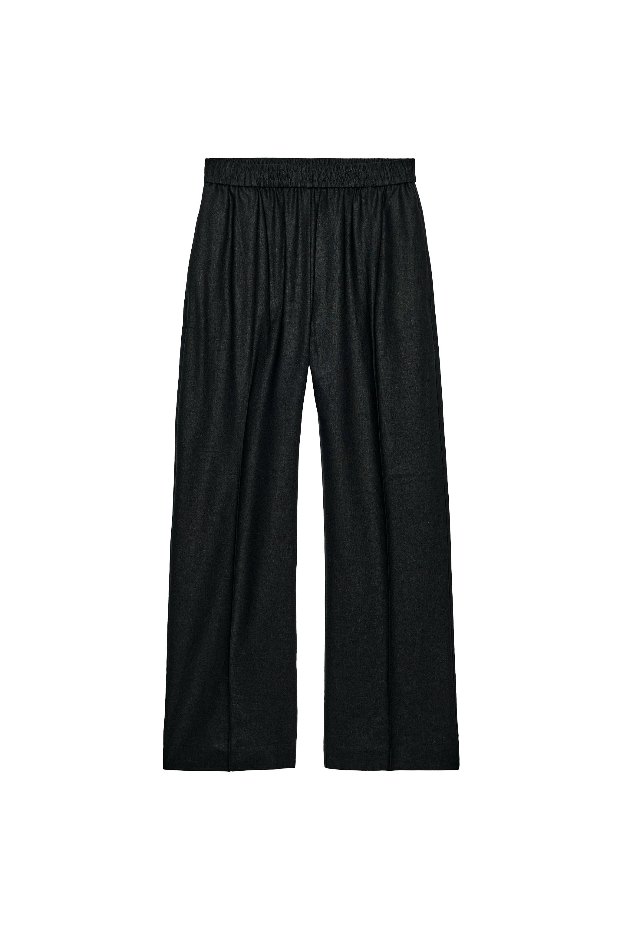 LINEN STRAIGHT LEG PANTS
